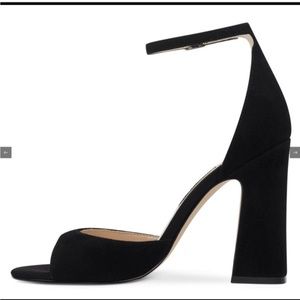 Nine West Black Suede Gavyn Heels